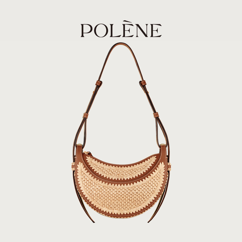 Polene Handheld Woven Crossbody Bag