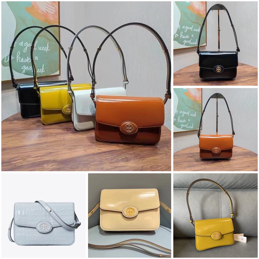 TORY BURCH 893 ROBINSON Patent Leather Shoulder Bag/Crossbody Bag
