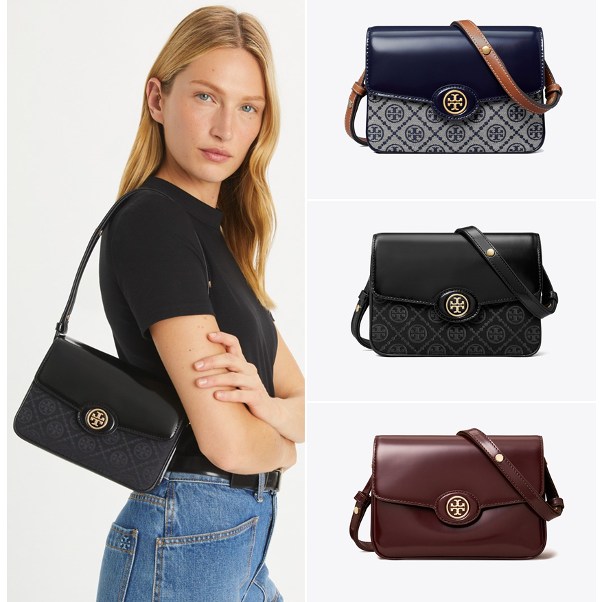 893 New ROBINSON Patent Leather Shoulder Bag