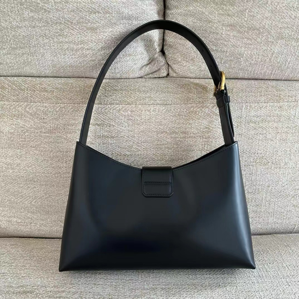 【New Arrival!!】FGM Lady's 2024 Counter Latest Trifolio Classic Buckle Smooth Cowhide Four Colors Hobo Bag Handbag