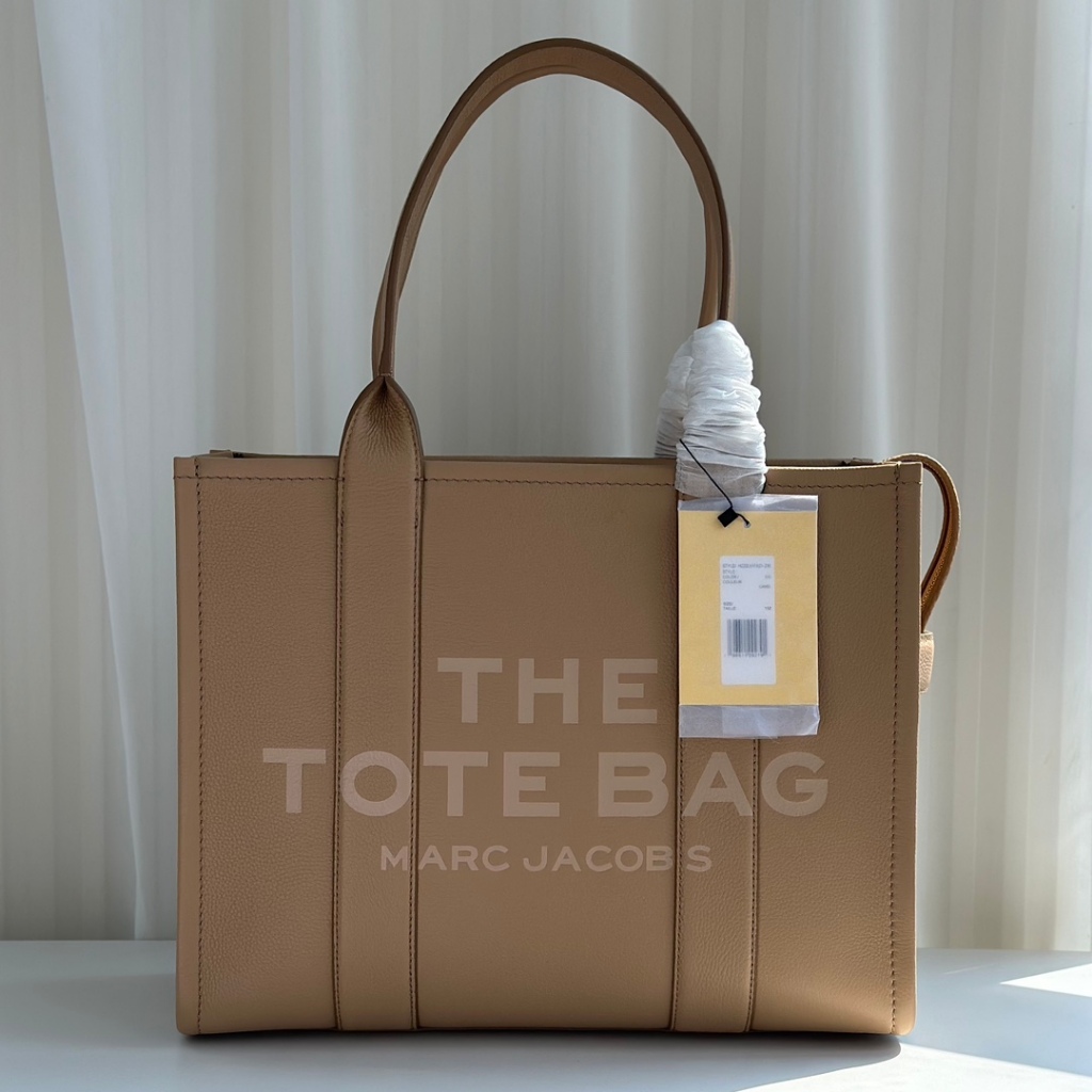 MARC JACOBS 41cm Large Size Cow Leather Shopping Bag Handbag Tote Bag