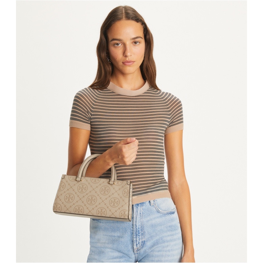 2024 Latest T Monogram Series Embossed Rectangular Handbag Tote Bag Crossbody Bag