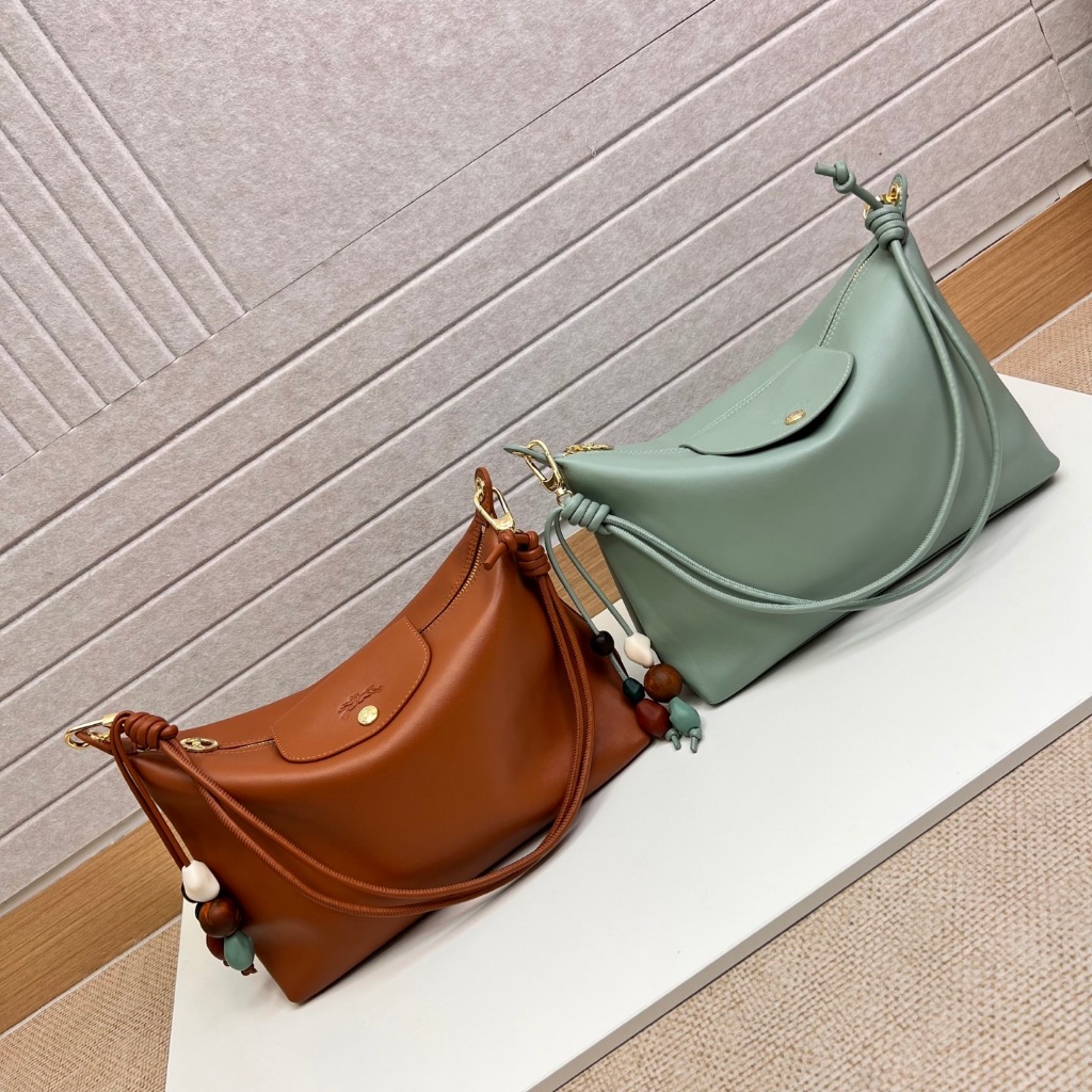 LONGCHAMP 2025 LC Latest Le Pliage xtra ceramic lady hobo bag Cowhide Leather Handbag shoulder bag