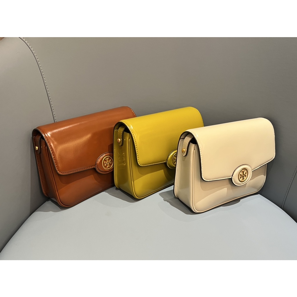 TORY BURCH 893 ROBINSON Patent Leather Shoulder Bag/Crossbody Bag
