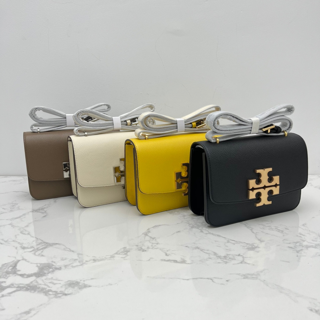 TORY BURCH 001 206 Cowhide Leather ELEANOR Tofu Bag/ Crossbody Bag Shoulder Bag