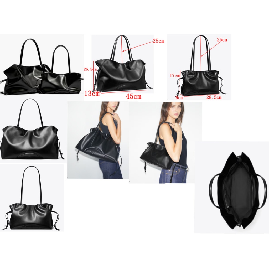 TORY BURCH 2025 Latest 181509 181510 Ella Drawstring Tote Bag Handbag Shoulder Bag