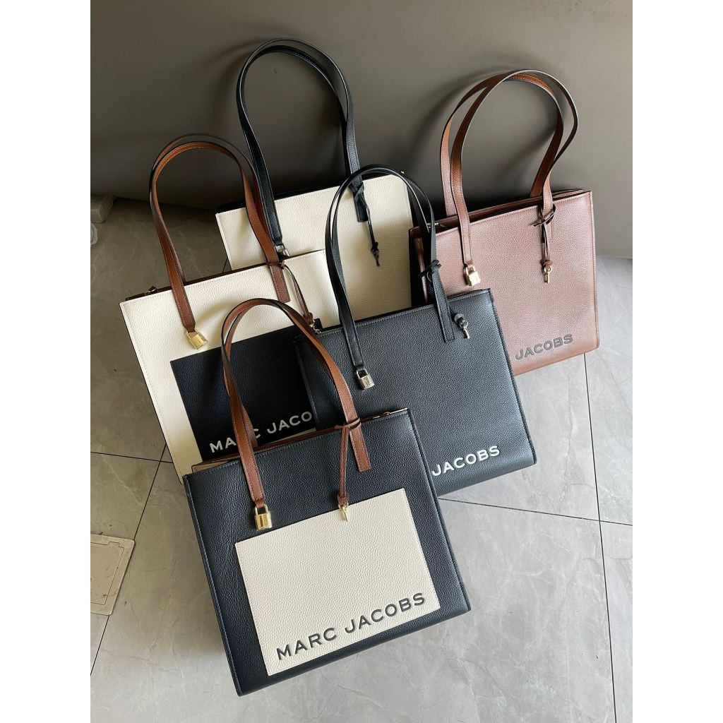 2025 MARC JACOBS  latest cowhide leather large size tote bag handbag