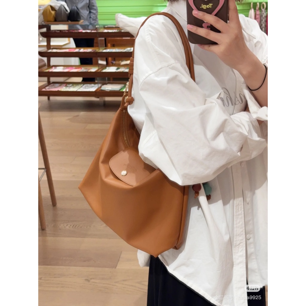 LONGCHAMP 2025 LC Latest Le Pliage xtra ceramic lady hobo bag Cowhide Leather Handbag shoulder bag