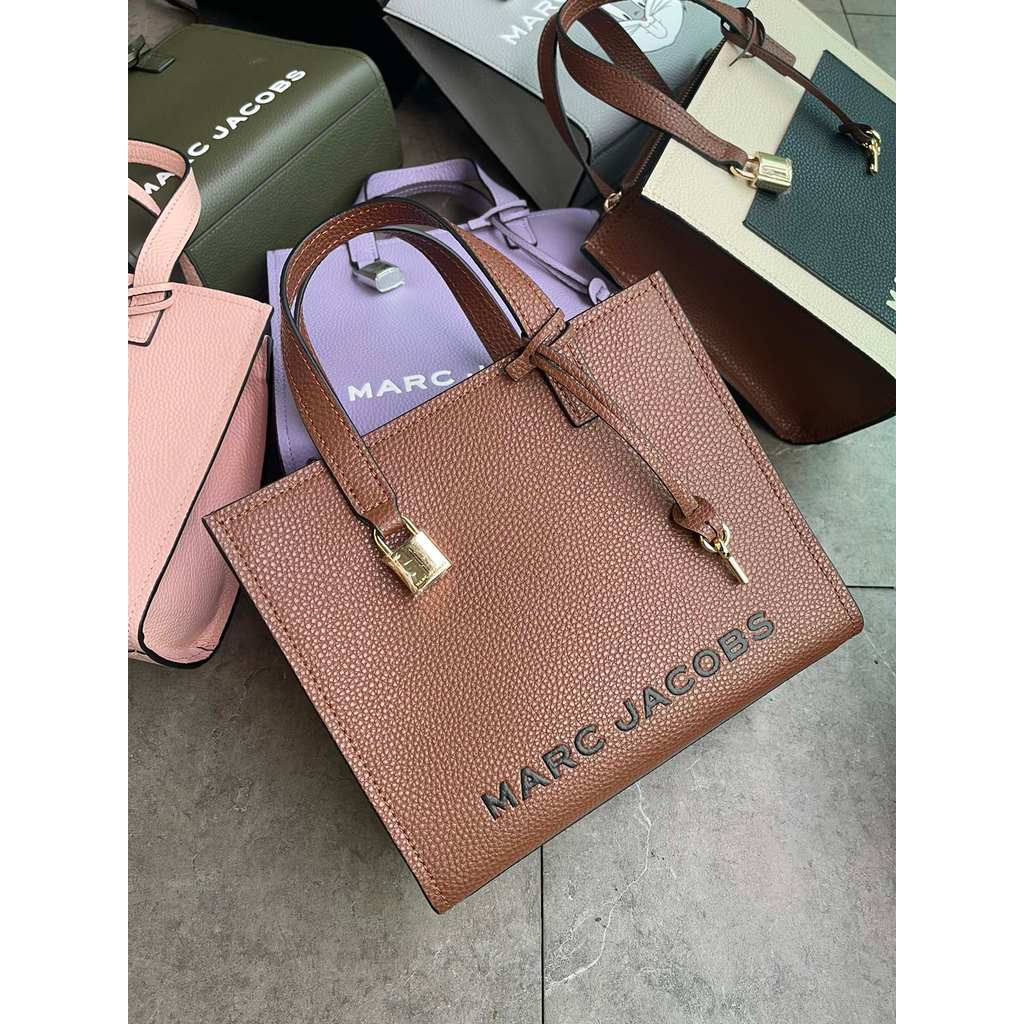 THE MARC JACOBS  Cowhide Leather Small Tote Handbag Crossbody Bag