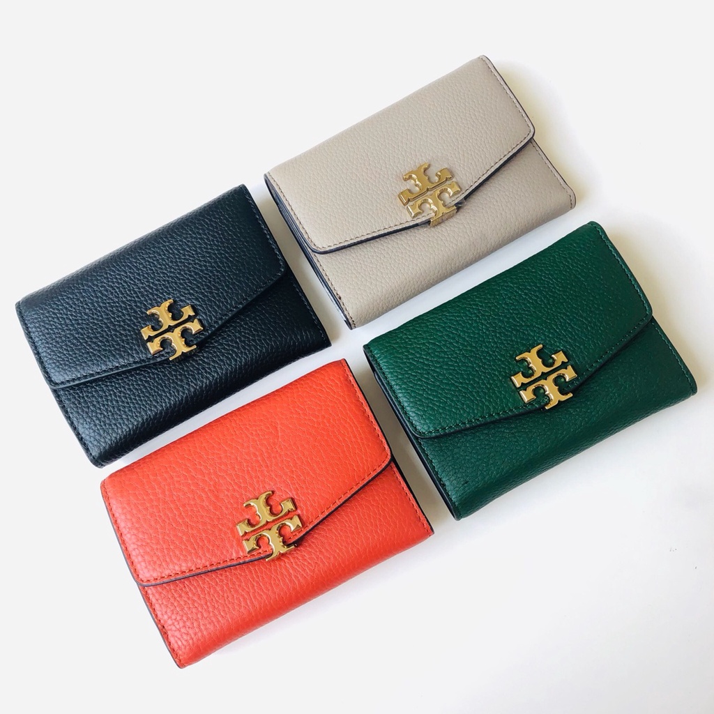 TORY BURCH 001 wallet 8840 latest litchi pattern tri-fold wallet!