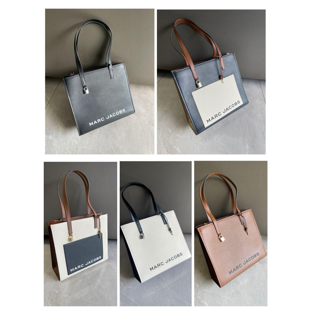 2025 MARC JACOBS  latest cowhide leather large size tote bag handbag