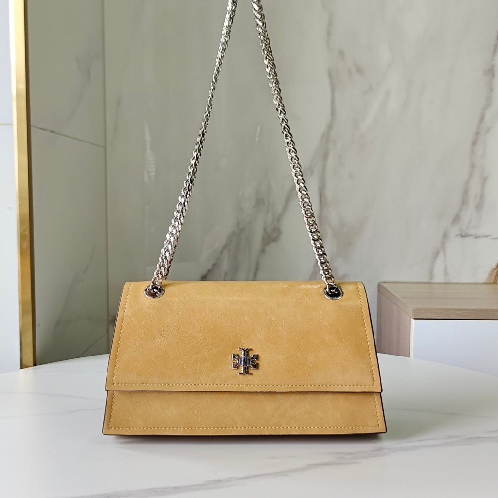 001 2025 Latest Kira Series Oil-wax Cowhide Baguette Bag Chain Bag Shoulder Bag