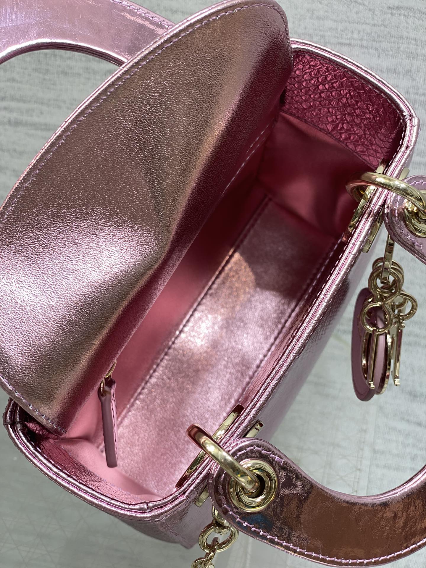 Chanel Lady Diana's three-compartment rare snake skin handbag