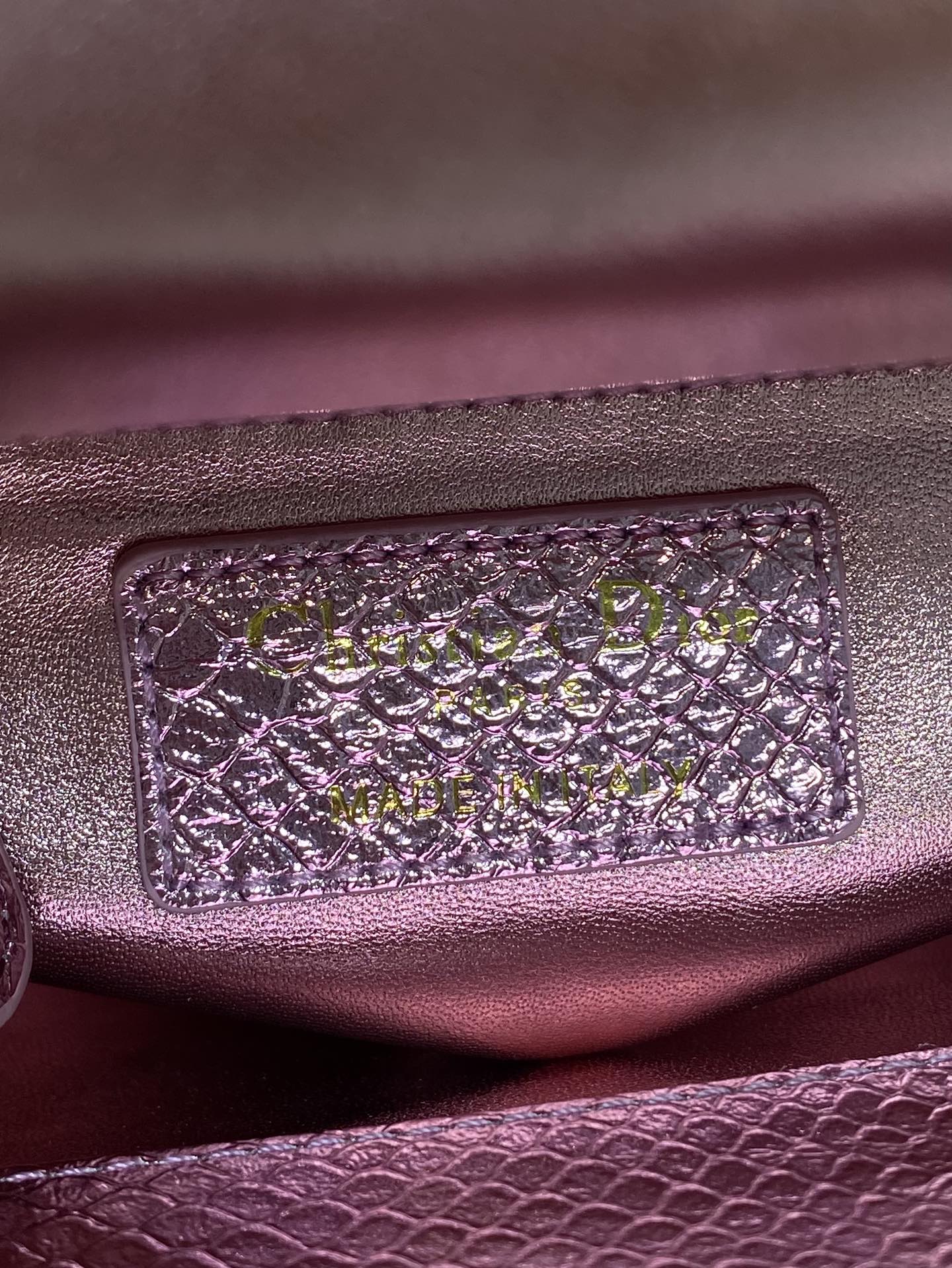 Chanel Lady Diana's three-compartment rare snake skin handbag