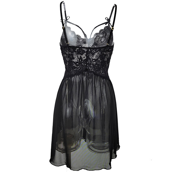 SEXY NACHTJAPON MET KANTEN DESIGN EN TULE