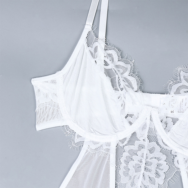 SEXY DRIEDELIGE LINGERIE SET MET KANTEN DETAILS