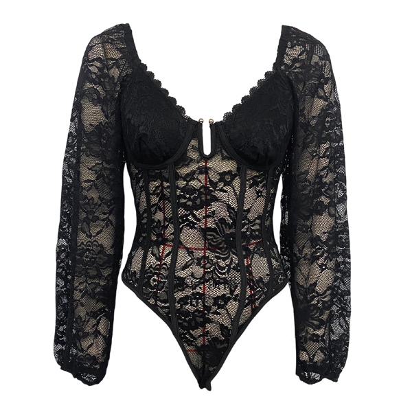 MODA KANTEN BODY MET V-HALSLIJN