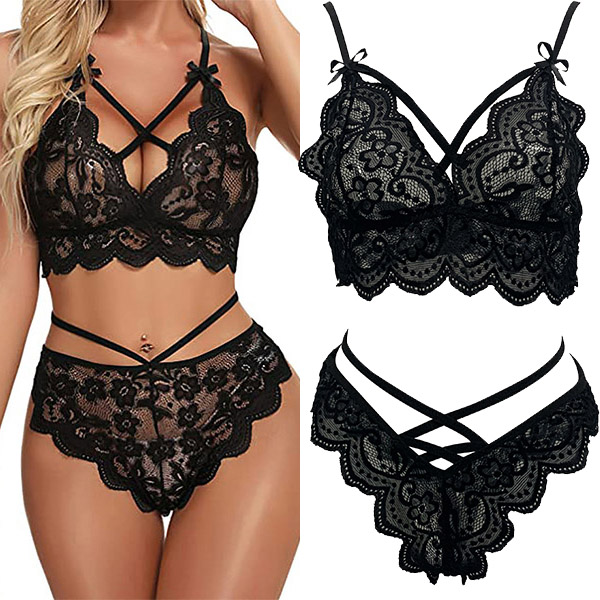 SEXY CROSS-OVER LINGERIE SETJE