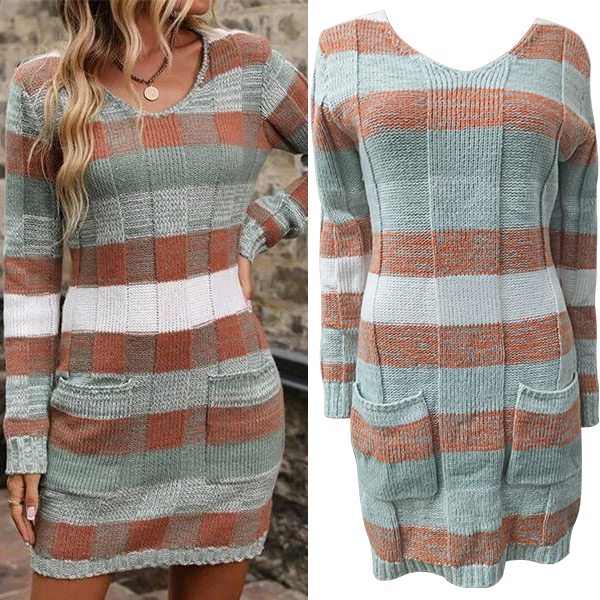 MODIEUZE GEBREIDE JURK