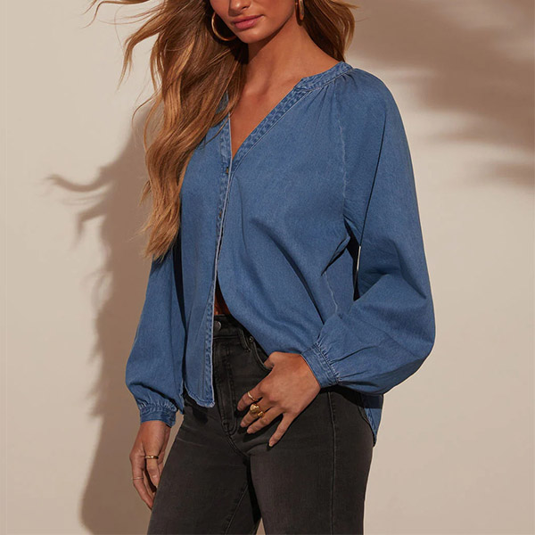 MODIEUZE DENIM SHIRT MET