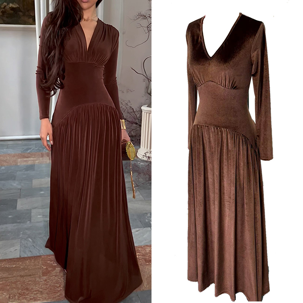 MAXI-JURK MET V-HALS