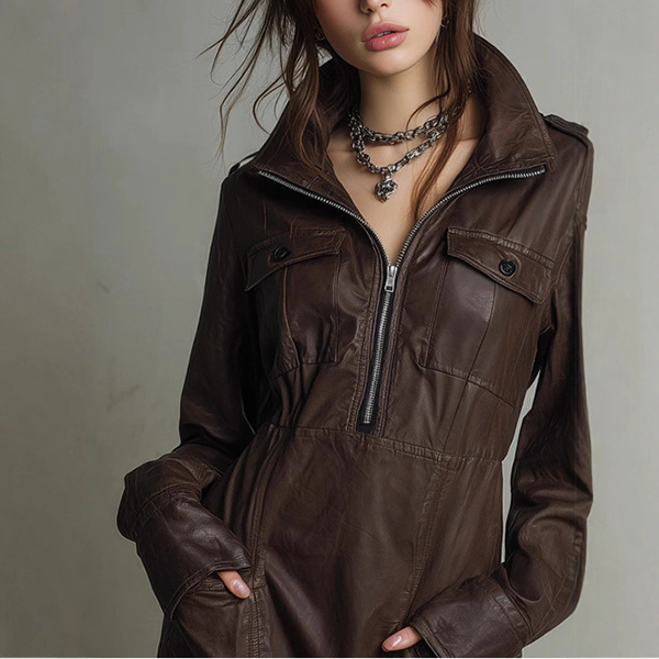 DAMESJURK VAN PU-KUNSTLEER