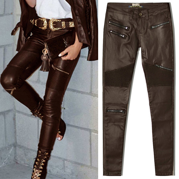 MODERN LEDEREN BROEK