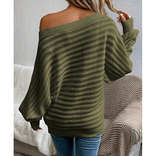 RIBBED KNITTED SWEATER