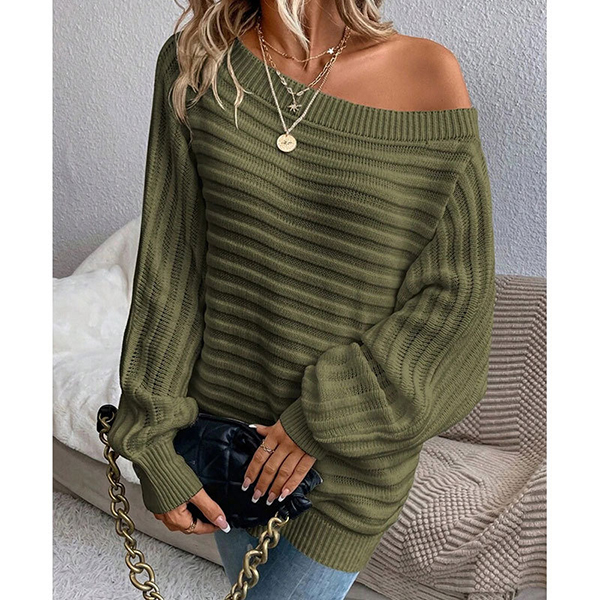 RIBBED KNITTED SWEATER