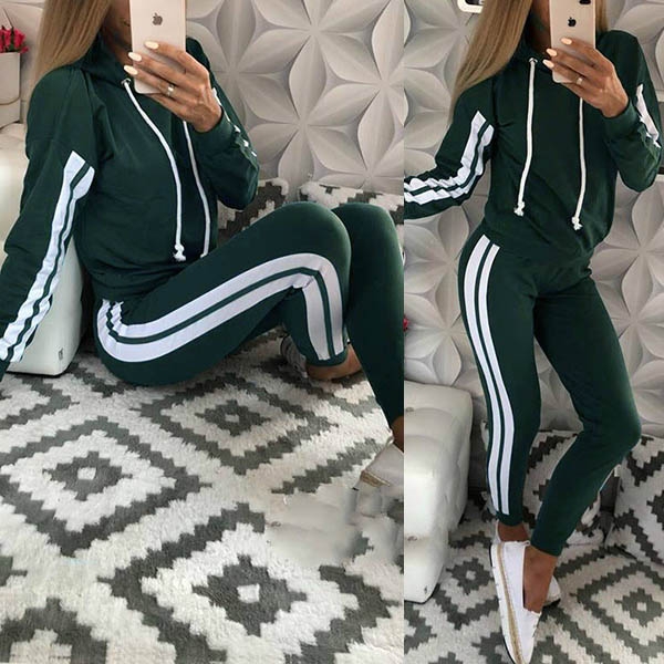 GESTREEPTE TWEEDELIG SET