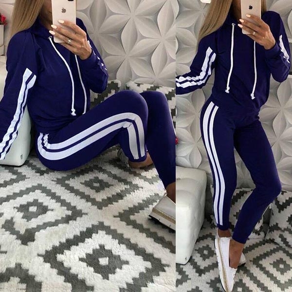 GESTREEPTE TWEEDELIG SET