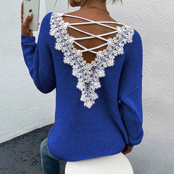 ACHTERKANT KANT GESPLETEN EN KRUISOVER TRUI