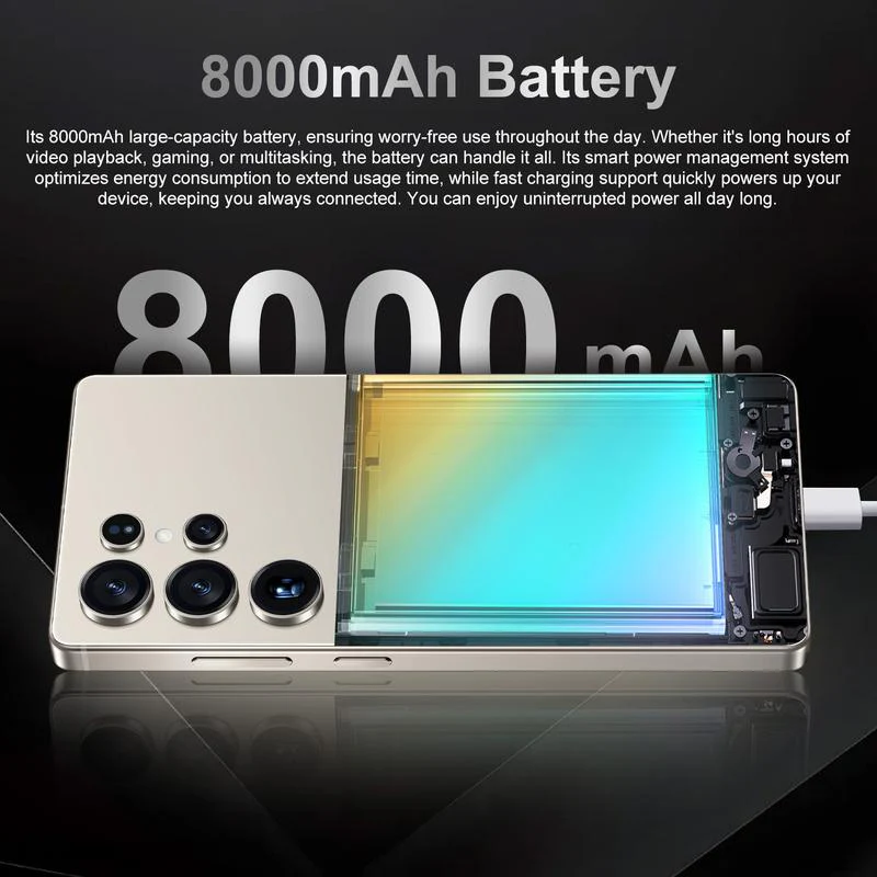 S25 Ultra 7,3 Zoll Android Smartphone 16GB+1TB ROM Smartphone mit Stift