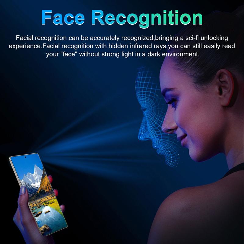 Smartphone mit Gesichtserkennungsentsperrung