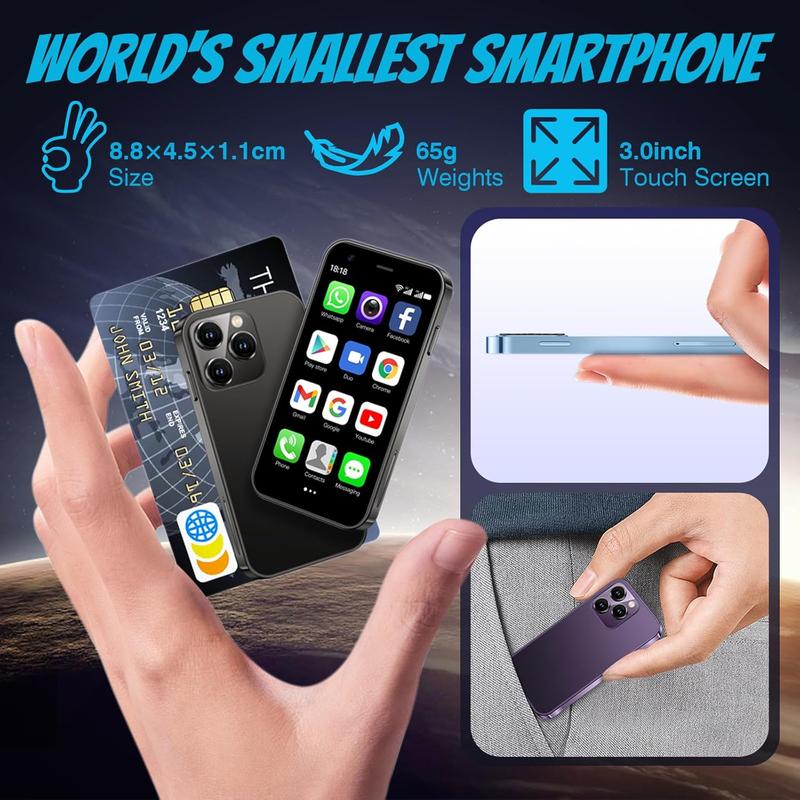 Mini Smartphone XS15,3G 3.0 Inch HD 2GB+16GB Android 8.1