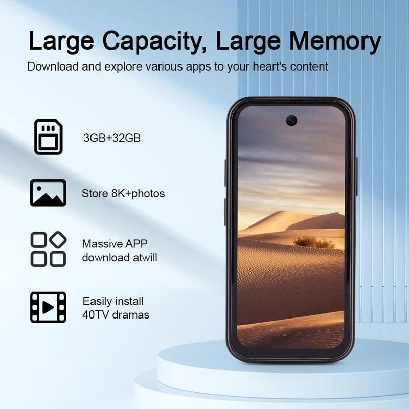 Entsperrtes 3,9-Zoll-Mini-Handy, 3G-Mini-Smartphone, 3GB+32GB, Optionen – Geschenkidee