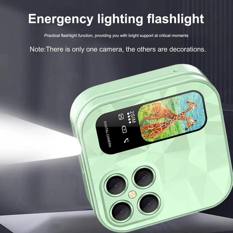 FUFFi Klappbares Mini Handy mit 2,4 Zoll Display, 2G Netzwerk,Dual SIM, FM Radio