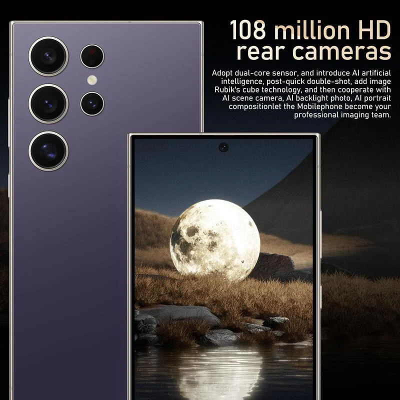 Smartphone S24 Ultra Netzwerk 7,3 Zoll 16GB+1TB Entsperrte