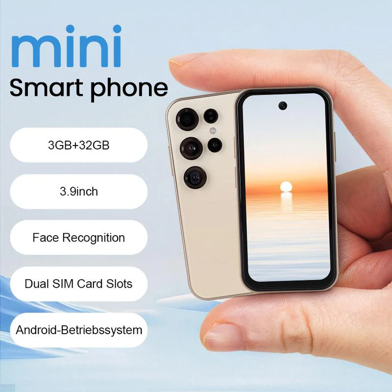 Entsperrtes 3,9-Zoll-Mini-Handy, 3G-Mini-Smartphone, 3GB+32GB, Optionen – Geschenkidee