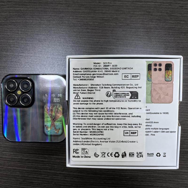 FUFFi Klappbares Mini Handy mit 2,4 Zoll Display, 2G Netzwerk,Dual SIM, FM Radio