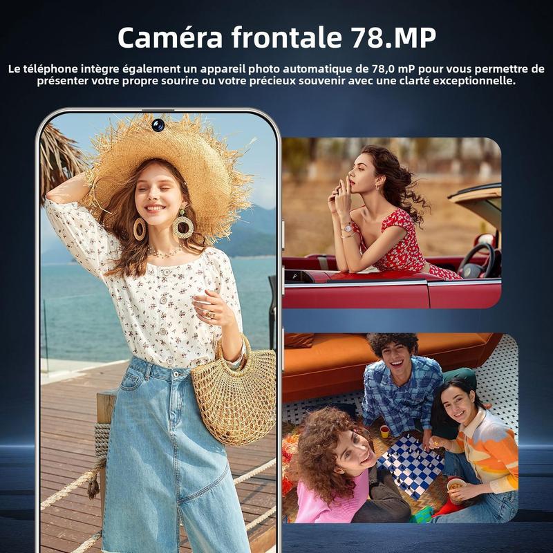 Smartphone T+25 512GB Titan Frame 108MP Auto Focus Cam 7 3 Incell Screen 7800mAh 5G Dual SIM 3 Colors With Case