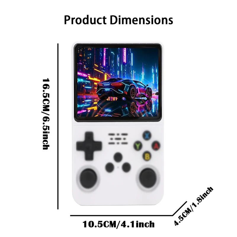 Console de jeu vidéo Portable IPS 3,5 inch, avec double Joystick 3D, pour système Linux