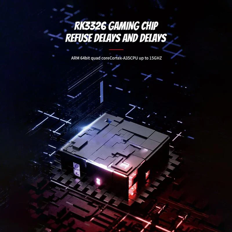 Console de jeu vidéo Portable IPS 3,5 inch, avec double Joystick 3D, pour système Linux