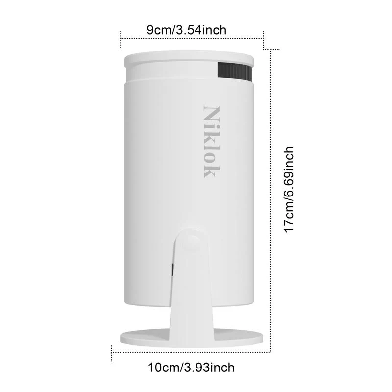 [European Warehouse] NIKLOK Mini Portable Projector 4K/290 ANSI, with WiFi 6, BT5.0