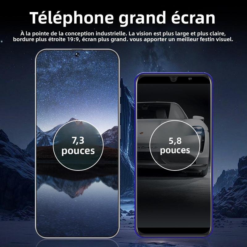 Smartphone T+25 512GB Titan Frame 108MP Auto Focus Cam 7 3 Incell Screen 7800mAh 5G Dual SIM 3 Colors With Case