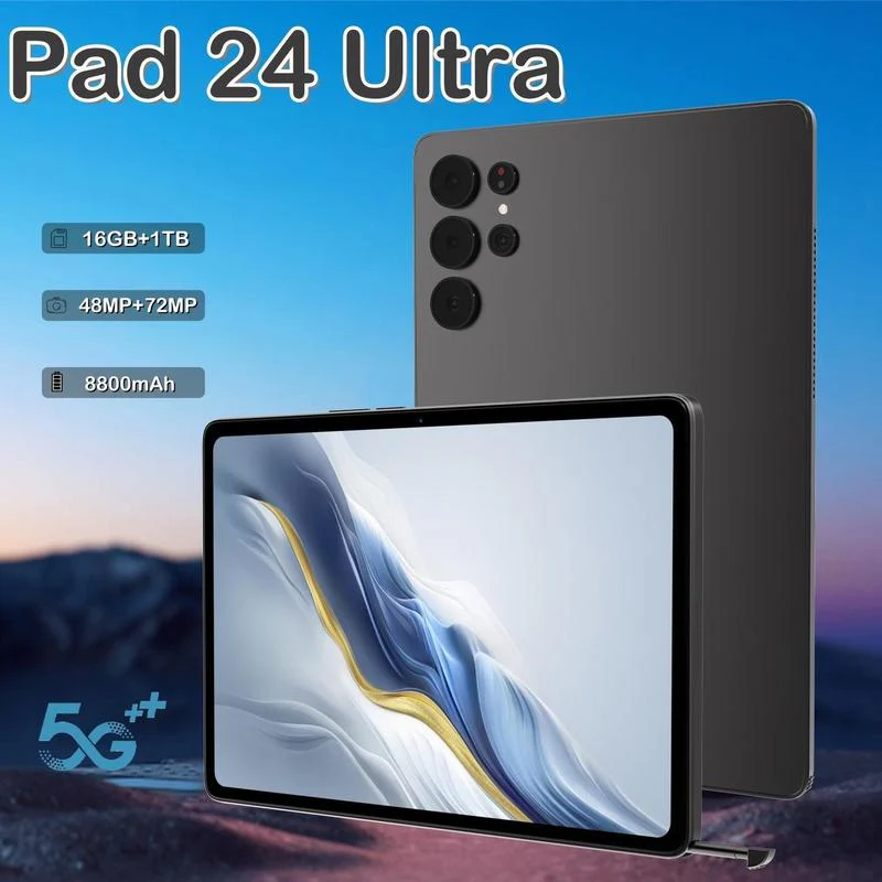 pad 24 ultra Werbung 5G Smart Tablet 10,5 Zoll Original Handy 16GB + 1TB