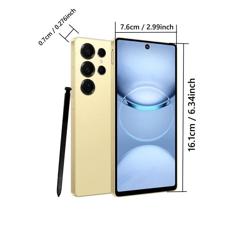 Fuffi-S24 Pro 6,8 Zoll Smartphone, 1 Stück 256GB ROM 8GB RAM Handy mit Stift