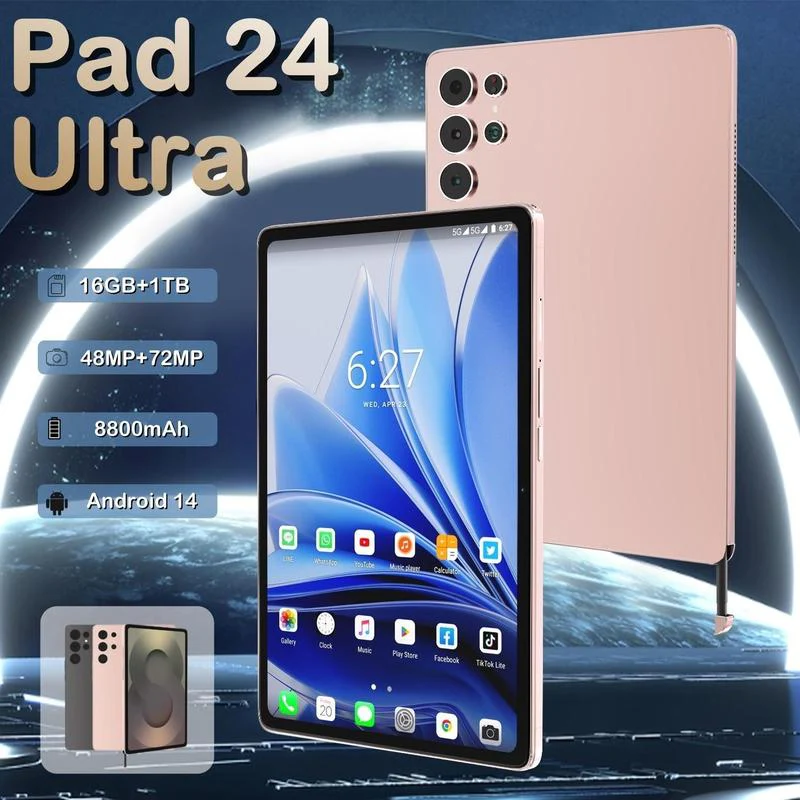pad s24 ultra Neues 2025 Smart-Tablet 10,5 Zoll 16+1TB Dual-SIM-Karte