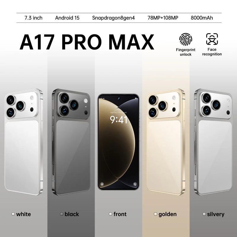 BK17 Pro Max Smartphone Dynamic Island Seitlich angebrachte Kamerataste 8+256 GB flüssiger Prozessor