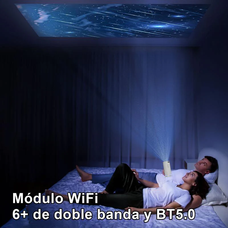 [European Warehouse] NIKLOK Mini Portable Projector 4K/290 ANSI, with WiFi 6, BT5.0